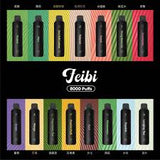 Feibi 菲比一次性 8000 口｜8ml 大油倉＋Mesh 網狀棉芯＋Type-C 快充｜口味整理